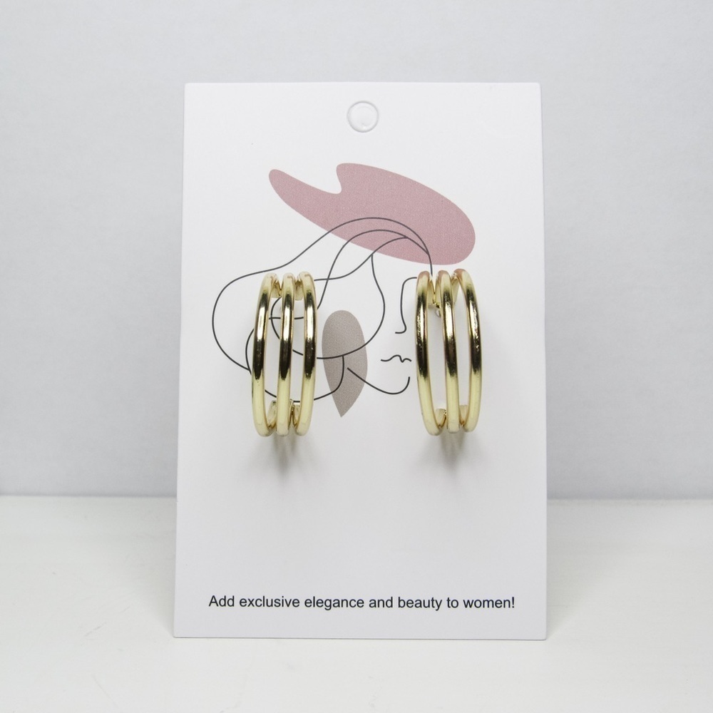 Gold Minimalist 1” Hoop Earrings